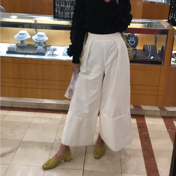 ASOS White Wide-Leg Pants - Picture 1 of 4